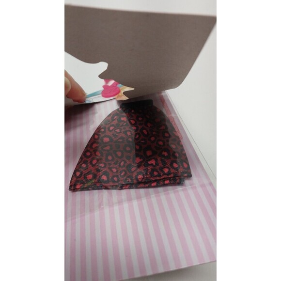 Brand New Sealed Mattel Barbie Doll Fashion Dress Skirt Red Black Leopard Print - Picture 4 of 6